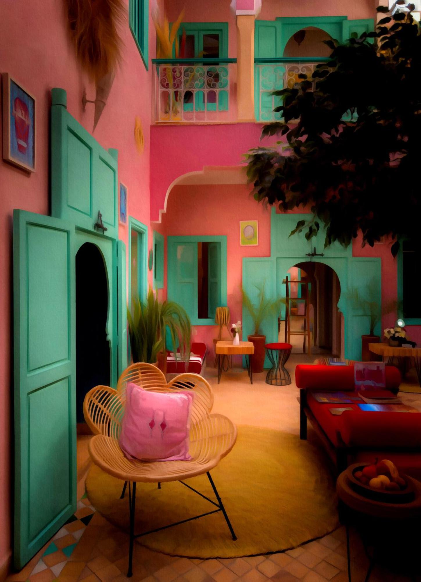 Riad Lauriers Blancs Marrakesh Eksteriør bilde